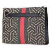 グッチ GGスプリーム カレイド ビー シェリーライン セカンドバッグ ショルダーバッグ 429004 ブラウン レザー レディース GUCCI 【中古】